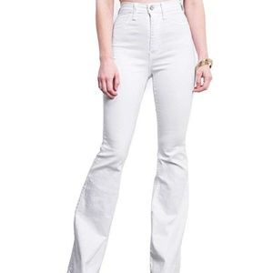 White denim bell bottoms